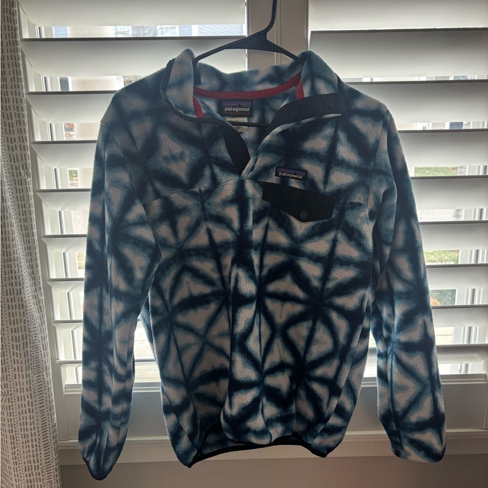 Patagonia Synchilla Blue and White Fleece